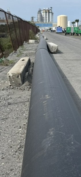 20-inch HDPE well line installation