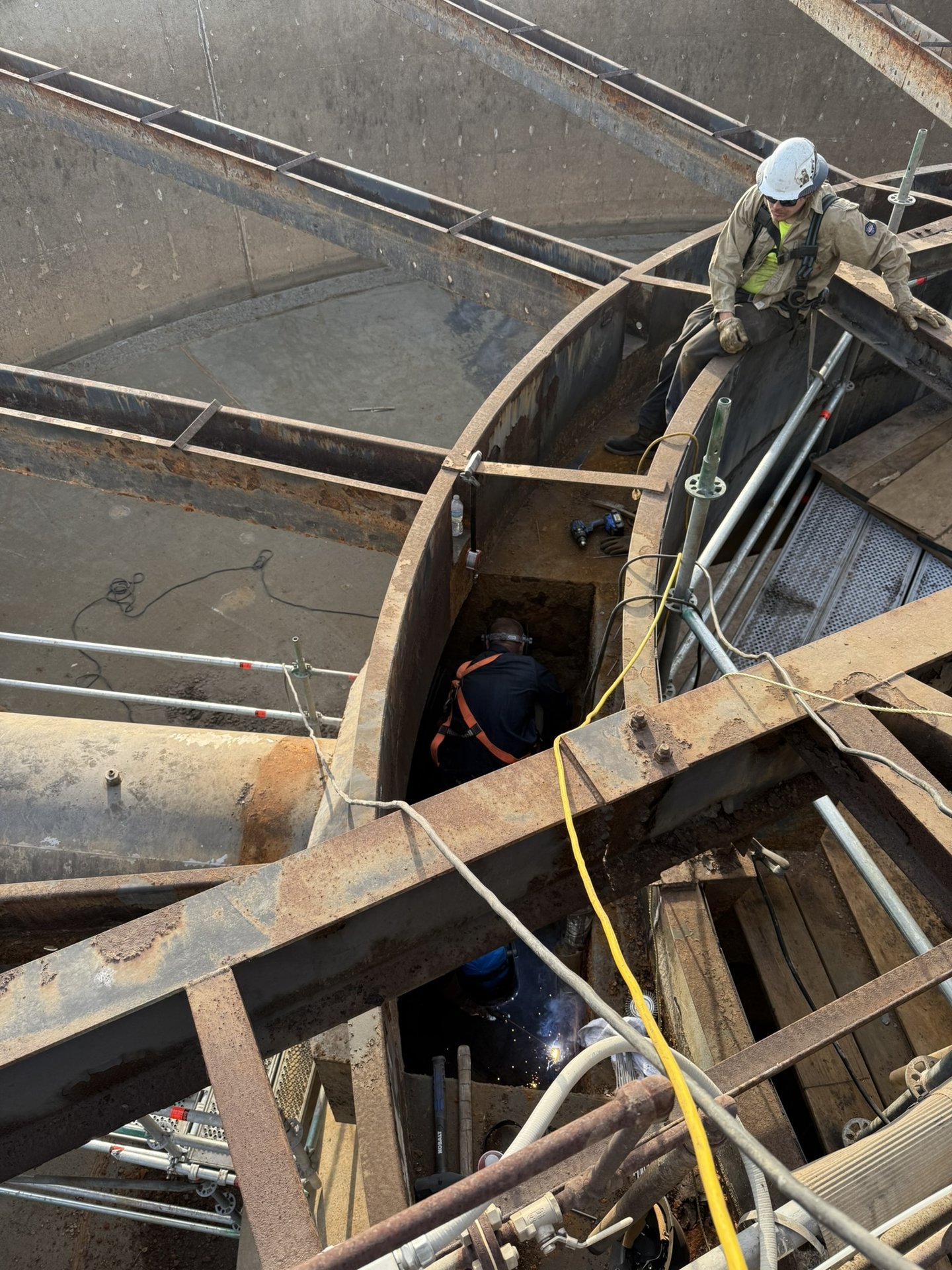 Clarifier structural repair